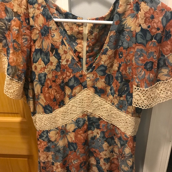Vintage 30s/70s dress - Picture 2 of 2